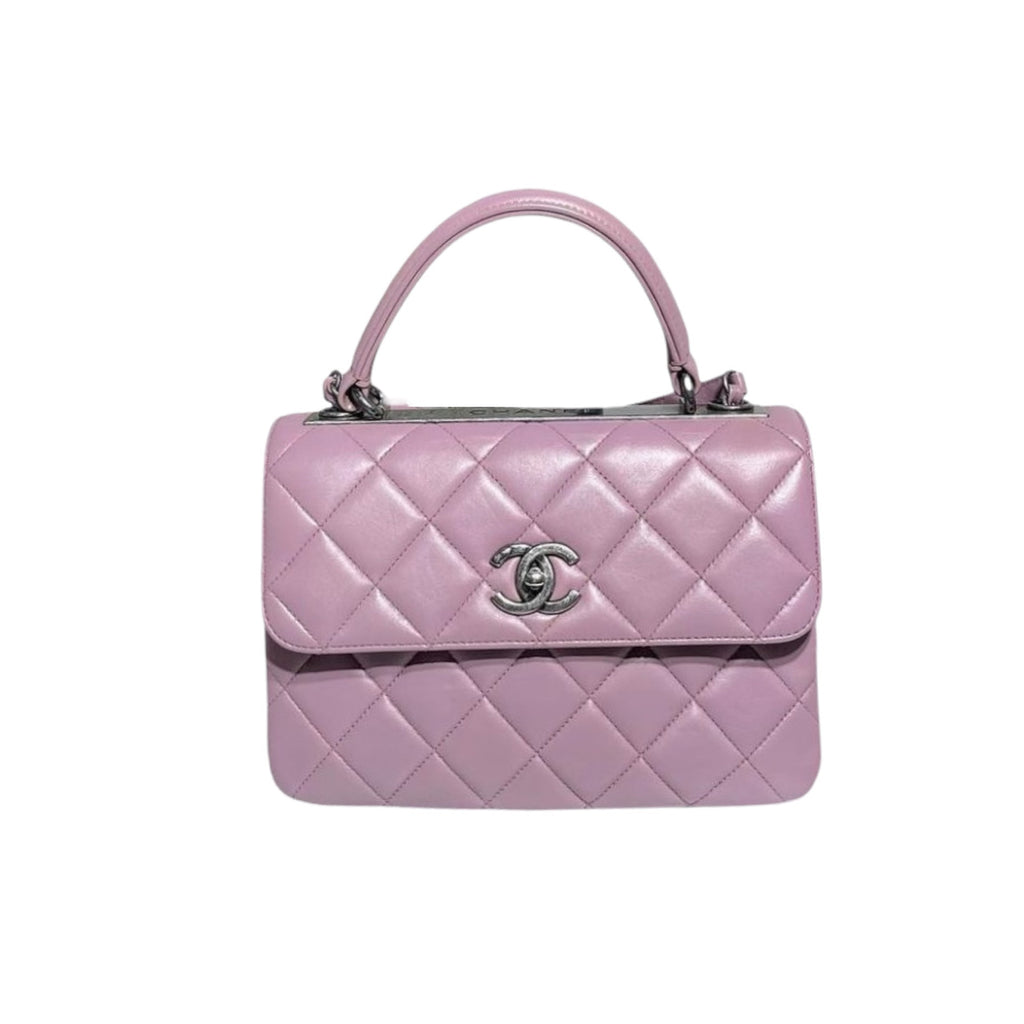 Small Trendy CC Flap Lambskin Light Purple RHW