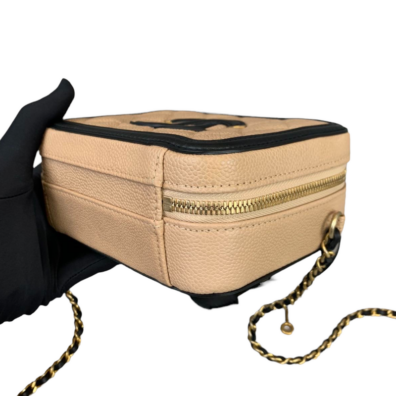 Filigree Vanity Caviar Small Beige/Black GHW