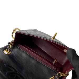 Vintage Mini Square Lambskin Black GHW