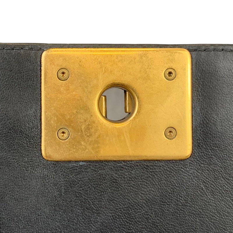 Boy Old Medium Lambskin Black GHW