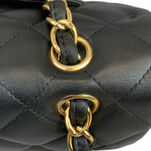 Classic Single Flap Maxi Lambskin Black GHW