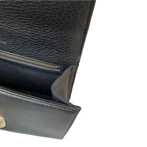Medium Diorama Leather Black GHW
