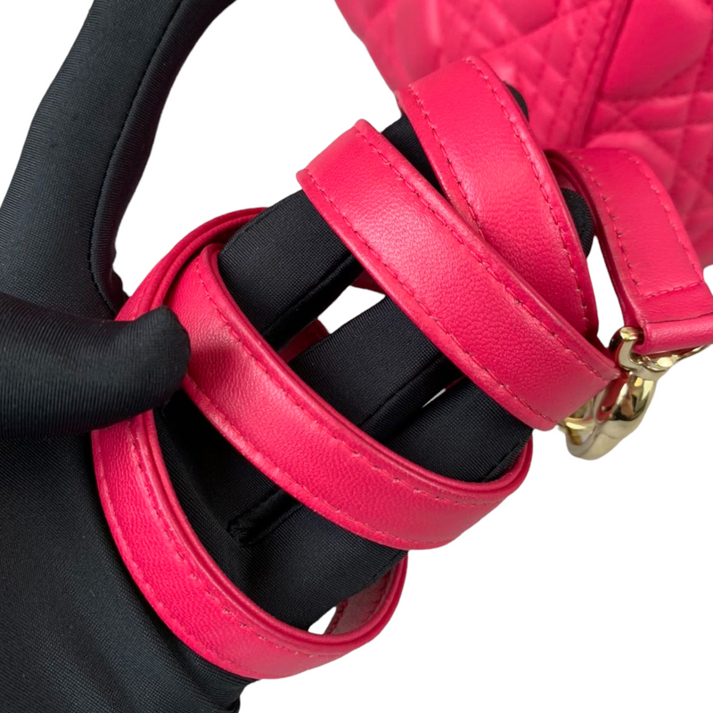 Medium Lady Dior Lambskin Pink GHW