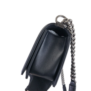 Boy Old Medium Calfskin Black RHW