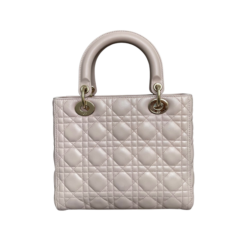 Lady Dior Medium Pink Lambskin GHW