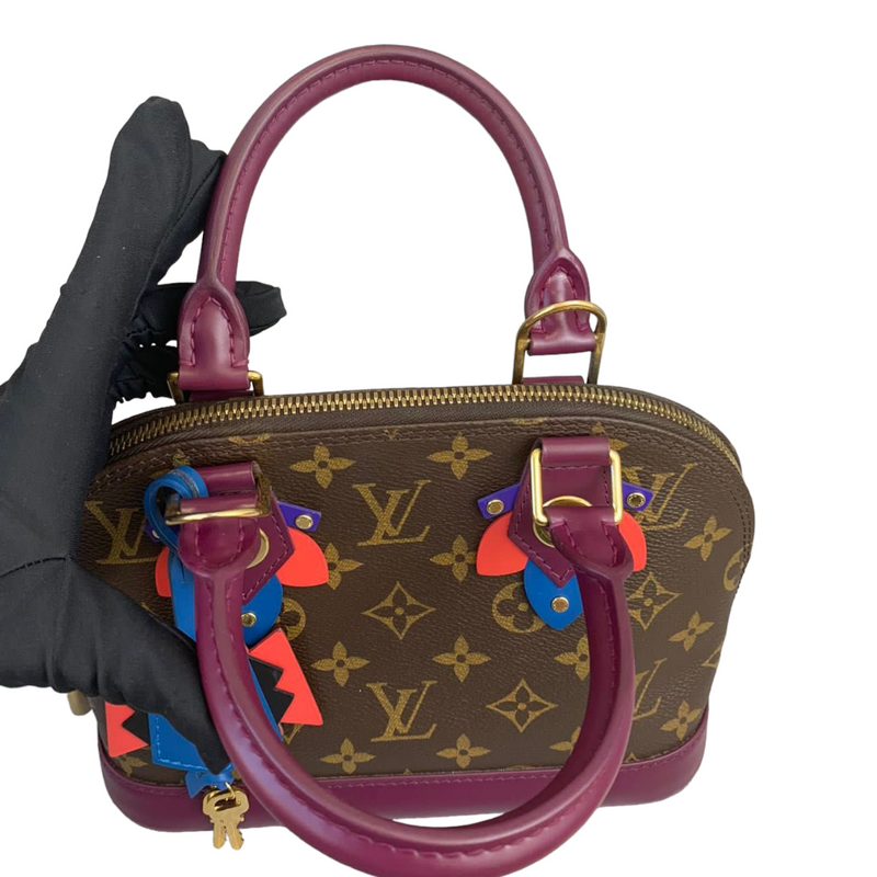 Louis Vuitton Neverfull Magenta Monogram MM Totem with Pouch