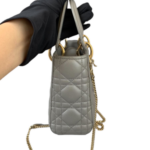 Mini Lady Dior Pearl Grey GHW