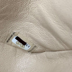 Classic Lambskin Double Flap Medium Beige GHW