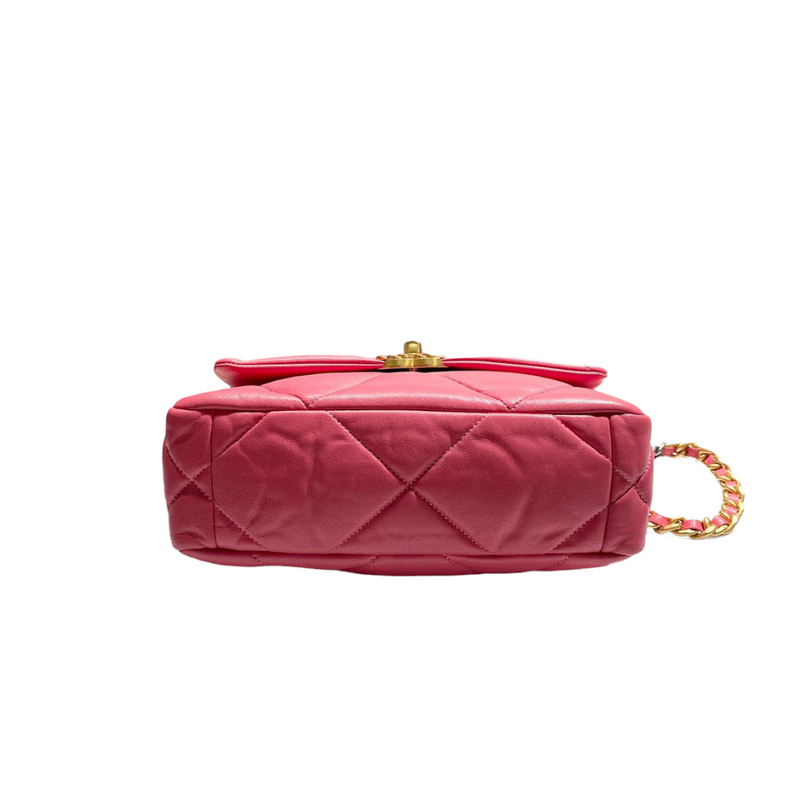 Chanel 19 Lambskin Pink Mixed Hardware