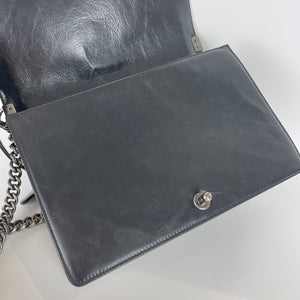 Large Le Boy Quilted Calfskin Black RHW