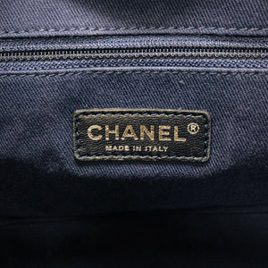 Deauville Large Denim Canvas Tote Bag with SHW