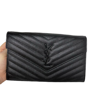 Envelope WOC Grained Leather Black BHW