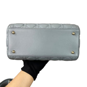 Lady Dior Medium Lambskin Grey GHW