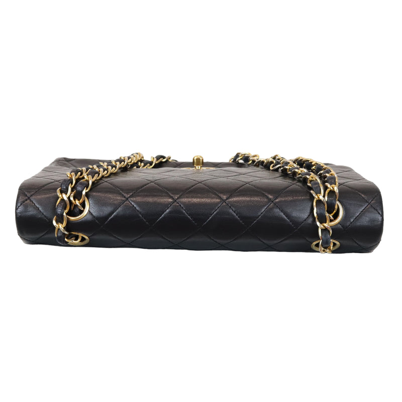 Classic Double Flap Medium Vintage Black GHW