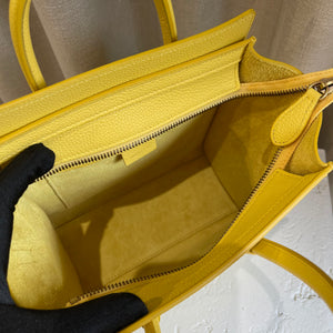 Nano Luggage Leather Citron GHW