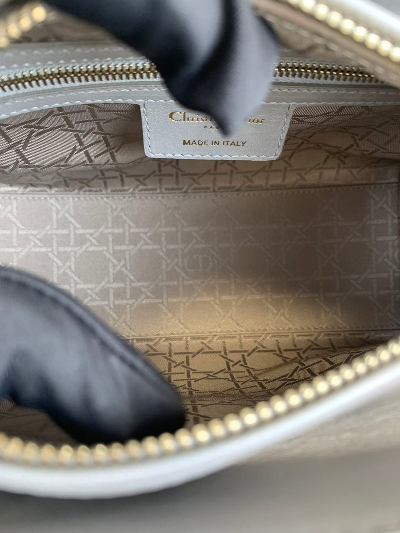 Lady Dior Medium Grey GHW