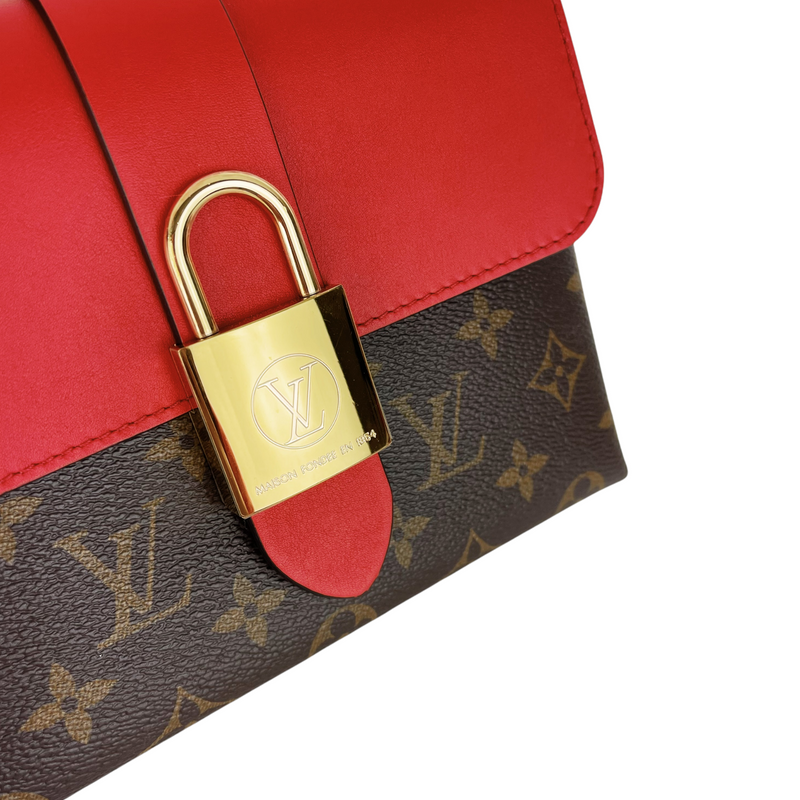 Locky BB Monogram Canvas Brown/Red GHW