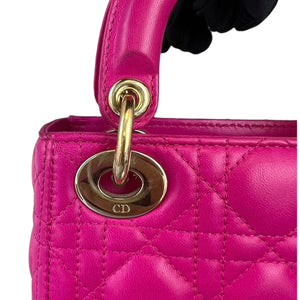 Mini Lady Dior Lambskin Pink GHW