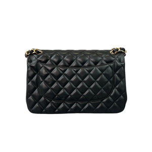 Classic Double Flap Jumbo Lambskin Black GHW