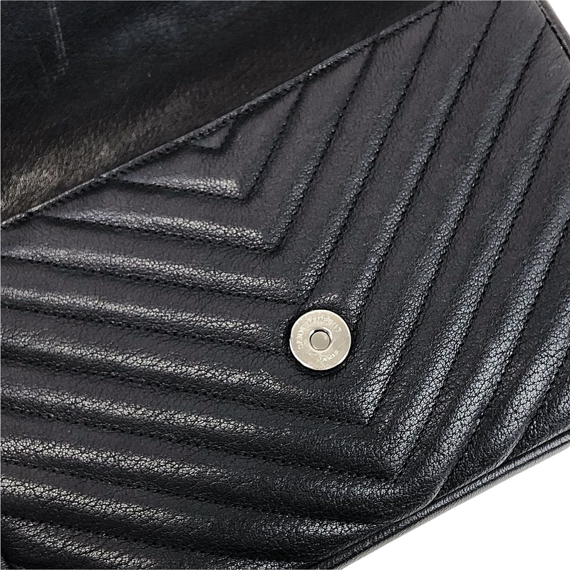 Chevron Quilted Medium College Black RHW