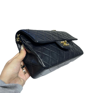 Classic Flap Small Lambskin Black GHW