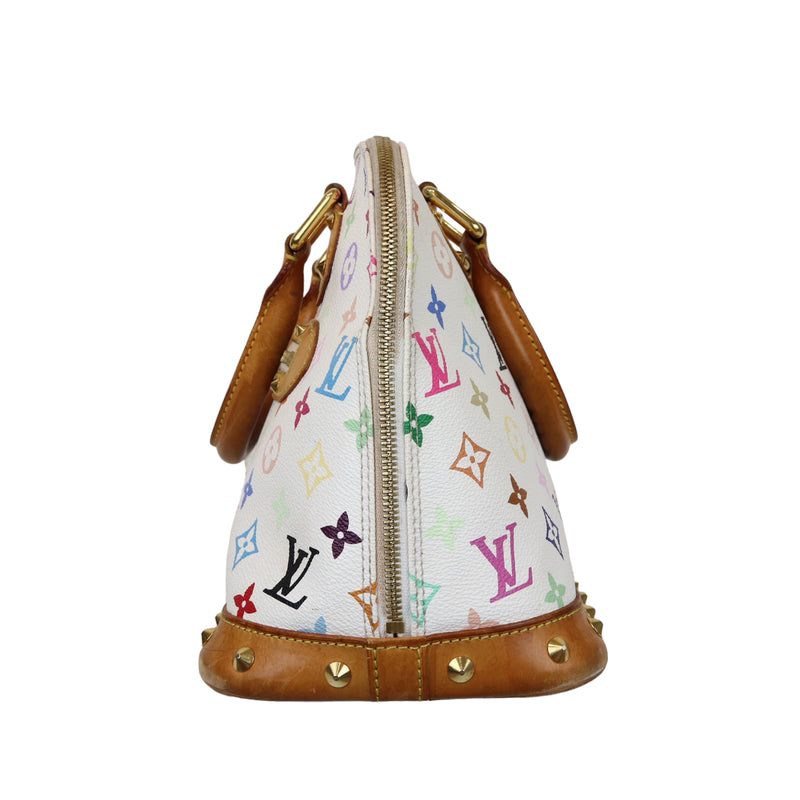Monogram Multicolor Alma PM White GHW