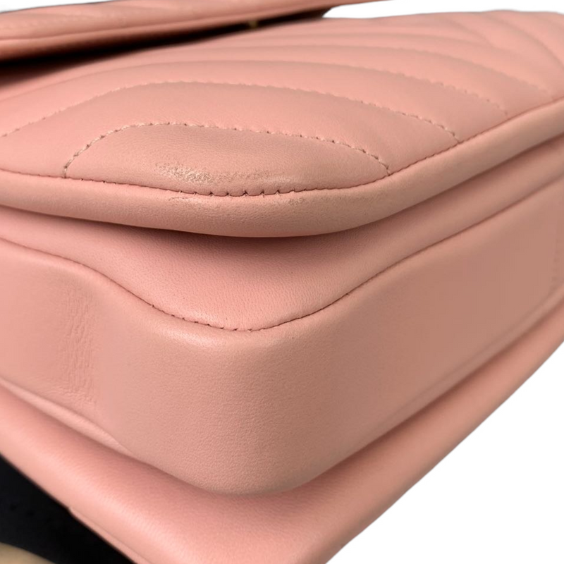 Small Trendy CC Flap Lambskin Pink GHW