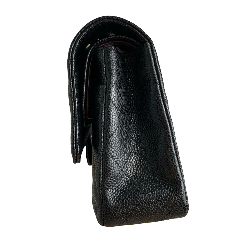 Classic Flap Caviar Medium Black SHW