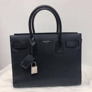 Baby Sac De Jour in Black Grained Leather