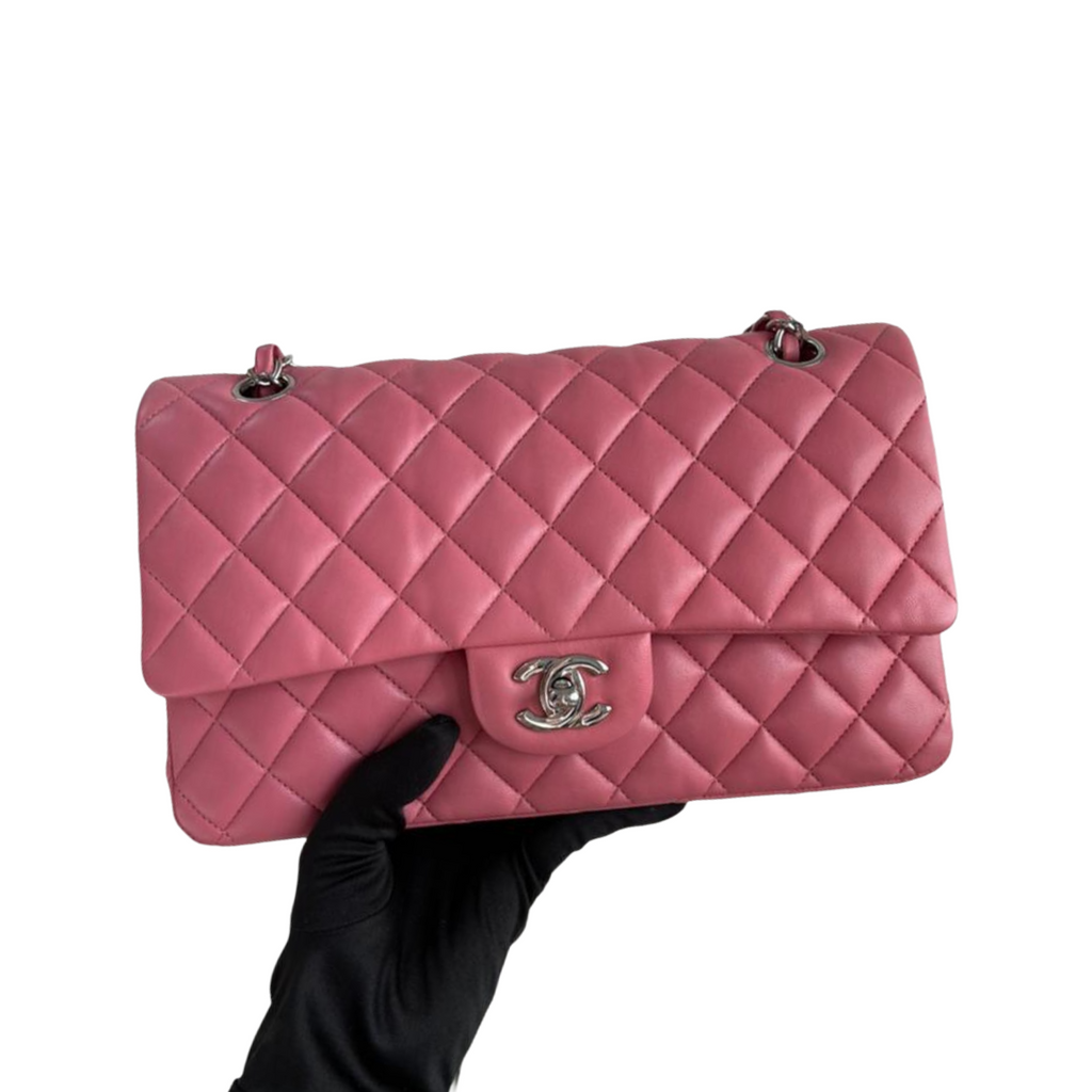 Classic Double Flap Medium Bag Pink SHW