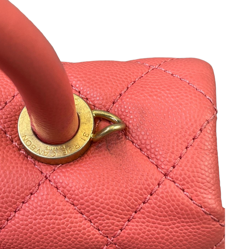 CHANEL Trendy CC Top Handle Flap Bag- Coral in 2023