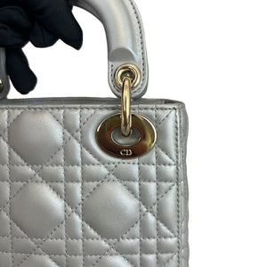 Mini Lady Dior Pearl Grey GHW