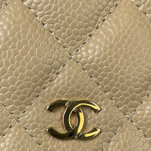 WOC Quilted Caviar Beige GHW