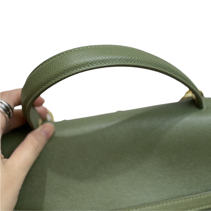 Celine // Green Leather Mini Belt Bag – VSP Consignment