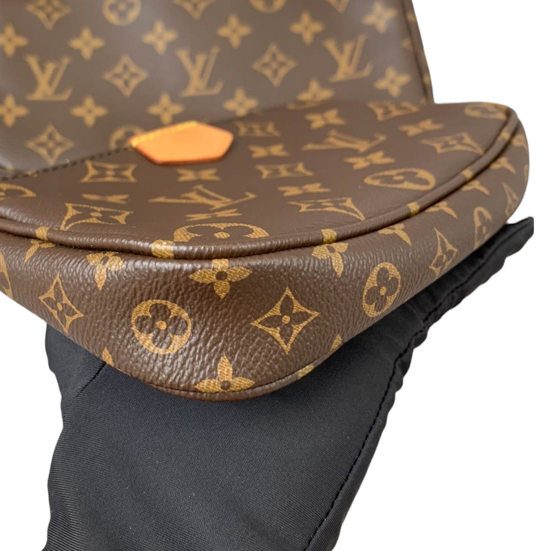 Louis Vuitton Multi Pochette Monogram Canvas Khaki Strap GHW