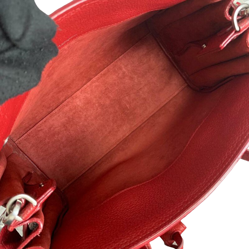 Sac De Jour Baby Pebbled Red SHW