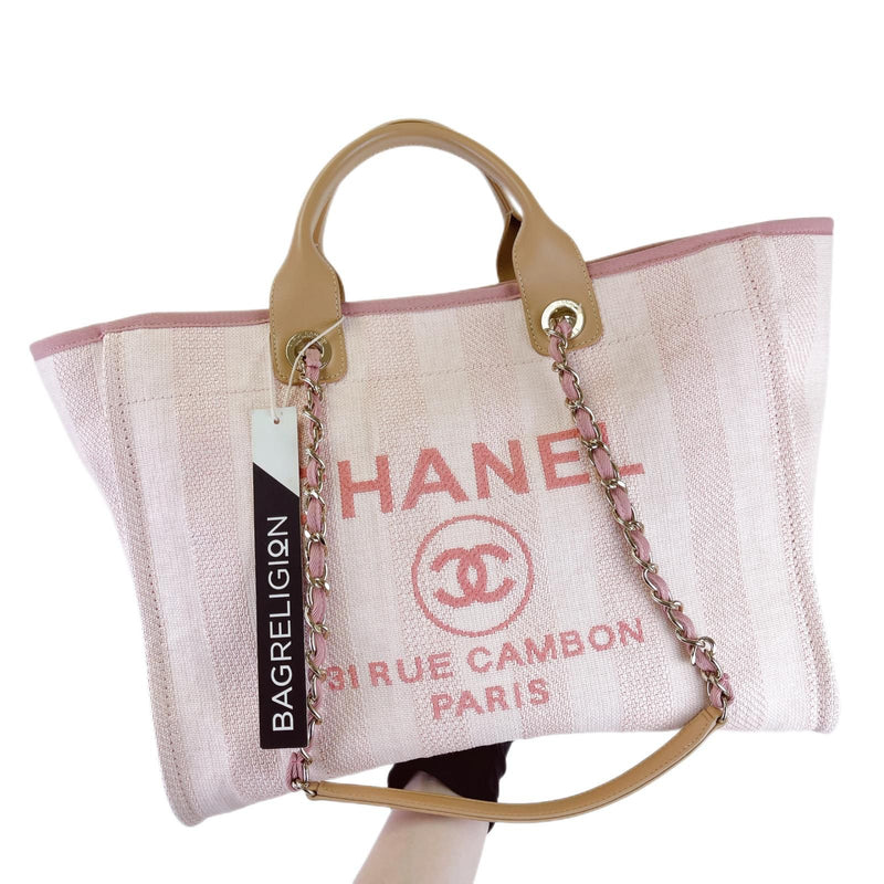 Camaragrancanaria Shop - Chanel Deauville Tote Tweed Bag Summer