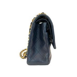 Vintage Classic Flap Medium GHW Blue