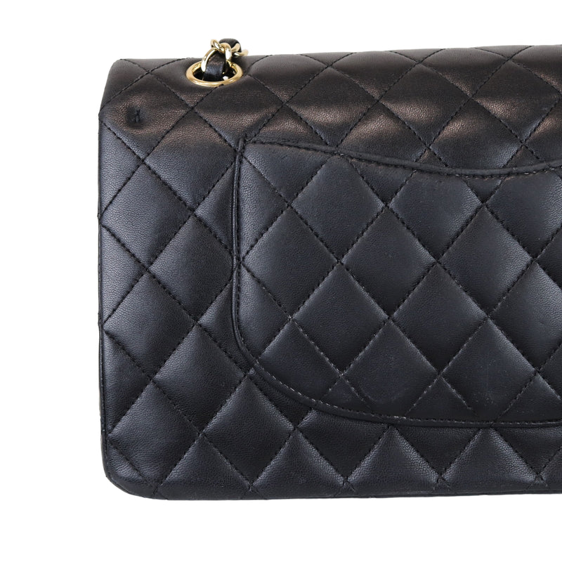 Classic Flap Black Medium Lambskin GHW