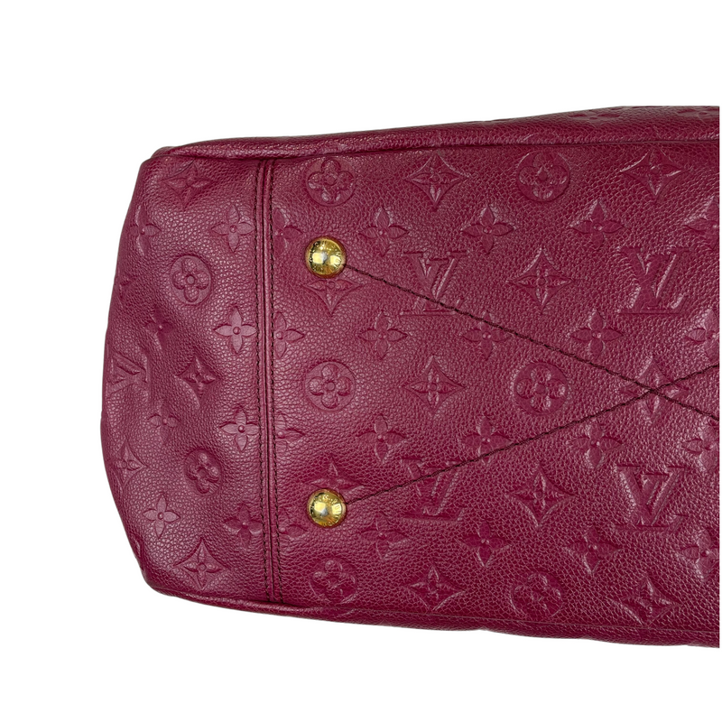 Louis Vuitton Empreinte Monogram Embossed Leather Artsy MM Burgundy Sh -  BougieHabit