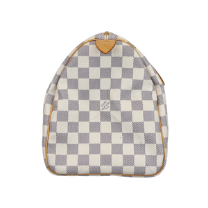 Speedy 30 Damier Azur Canvas GHW