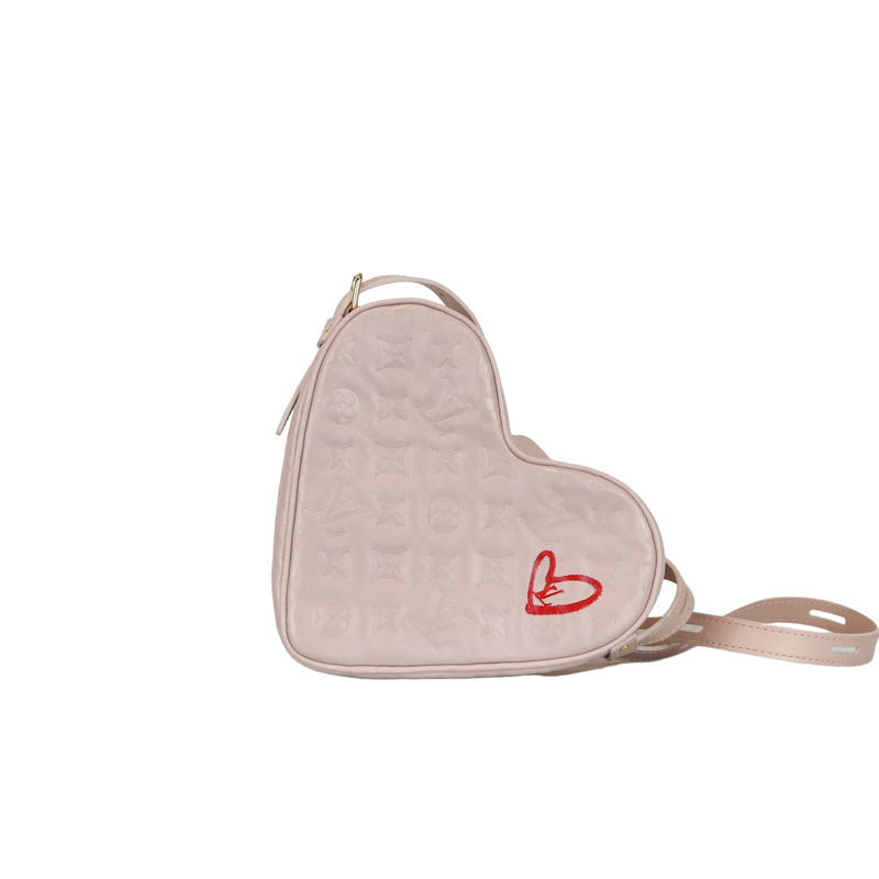 Embossed Leather Sac Coeur Pink GHW