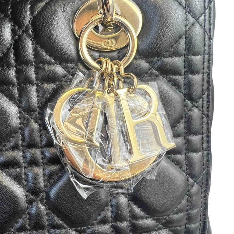 Lady Dior Medium Black GHW