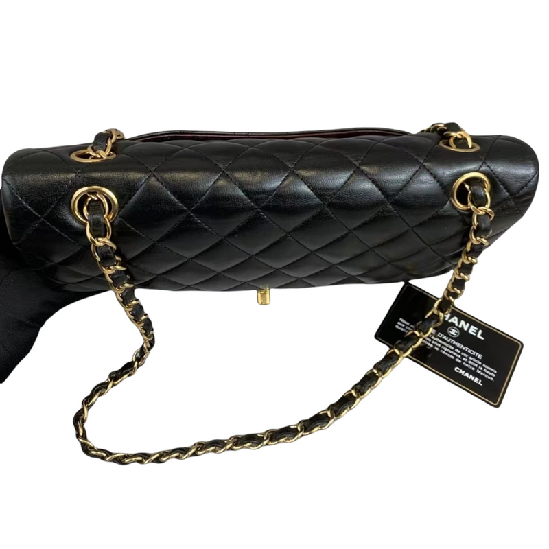 Classic Flap Black Medium Lambskin GHW