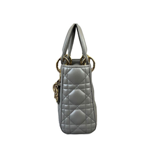 Mini Lady Dior Lambskin Silver GHW