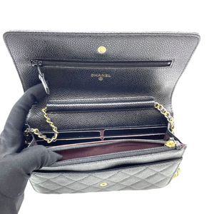 WOC Quilted Caviar Black GHW