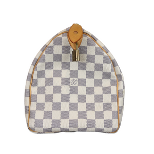 Speedy 30 Damier Azur Canvas GHW