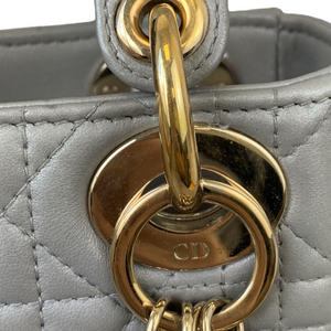 Mini Lady Dior Pearl Grey GHW