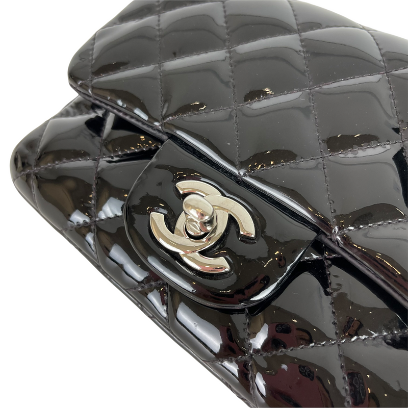 Classic Patent Mini Square Black SHW