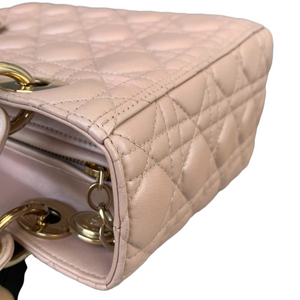 Lady Dior Medium Lambskin Light Pink GHW